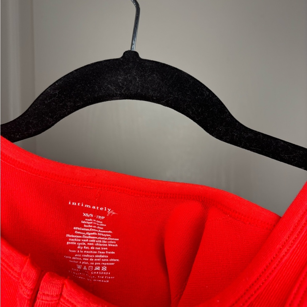 Vibrant Red Tank Top for Women - Picture 3 of 3